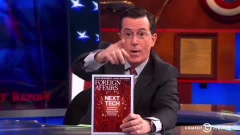 Stephen Colbert interviewing an Obama supporter about the plan for Ukraine in 2014.