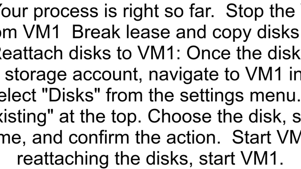 Azure Detach unmanaged disks move to another storage account and reattach to same VM