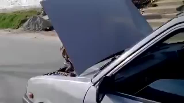 Repairing car while on the go