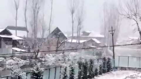 Winter in kashmir 🤩🤩🤩#snow #winter #cold #fun