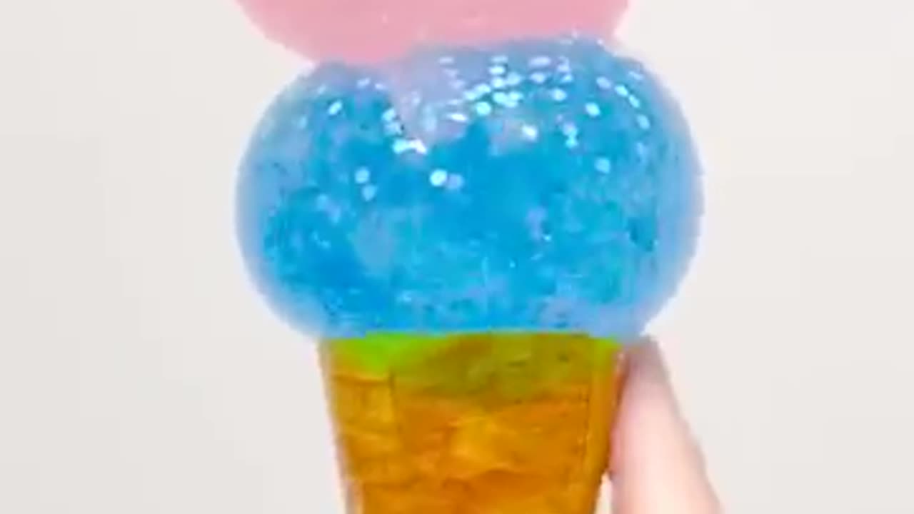 🍧Ice Cream Squishy DIY with Orbeez and Nano Tape✨