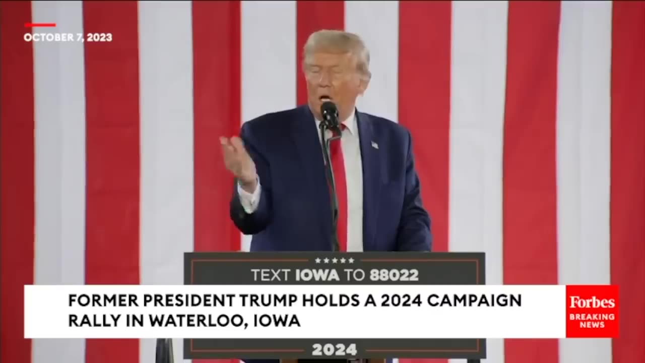 Trump Reacts To Attack On Israel While Campaigning In Iowa- Hamas 'Must And Will Be Crushed'