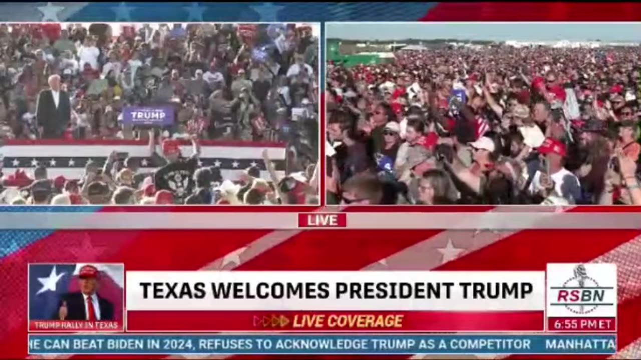 TRUMP HOLDS FIRST 2024 CAMPAIGN RALLY IN WACO, TX