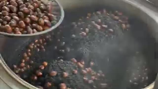 Roasted Sweet Chestnuts _ Thai Street Food