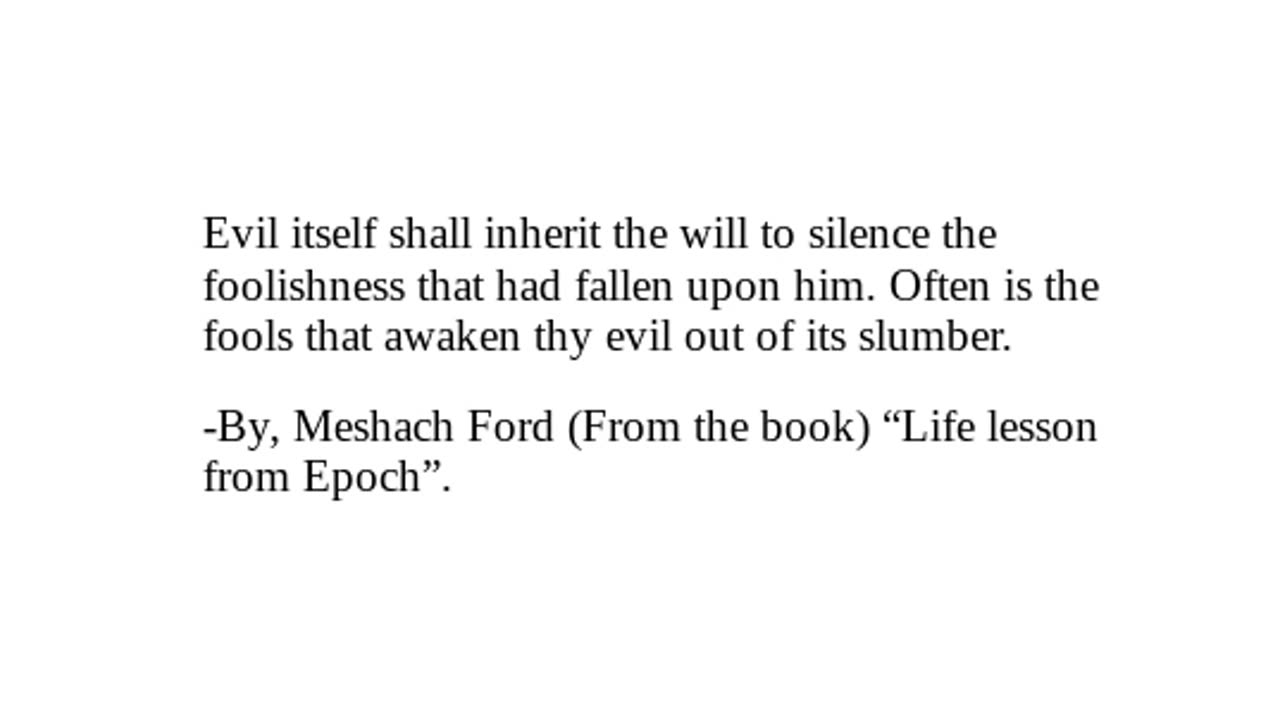 "Life Lesson from Epoch" Checkout Description