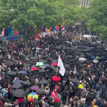 Around 782,000 people protest in France on May Day