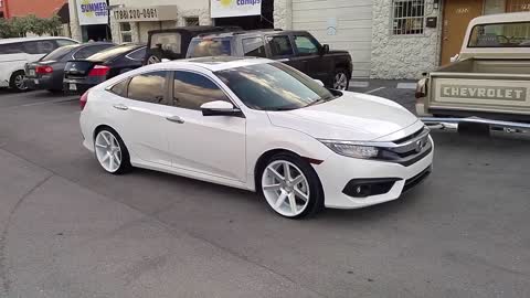 19 Inch Niche Verona M151 White Wheels 2016 Honda Civic