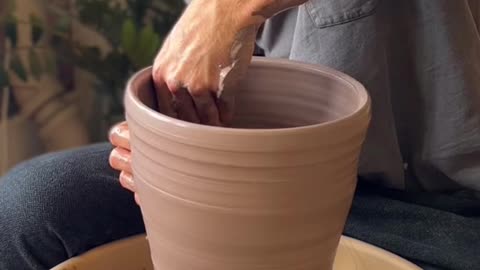 How’d i do #pottery #satisfying #asmr