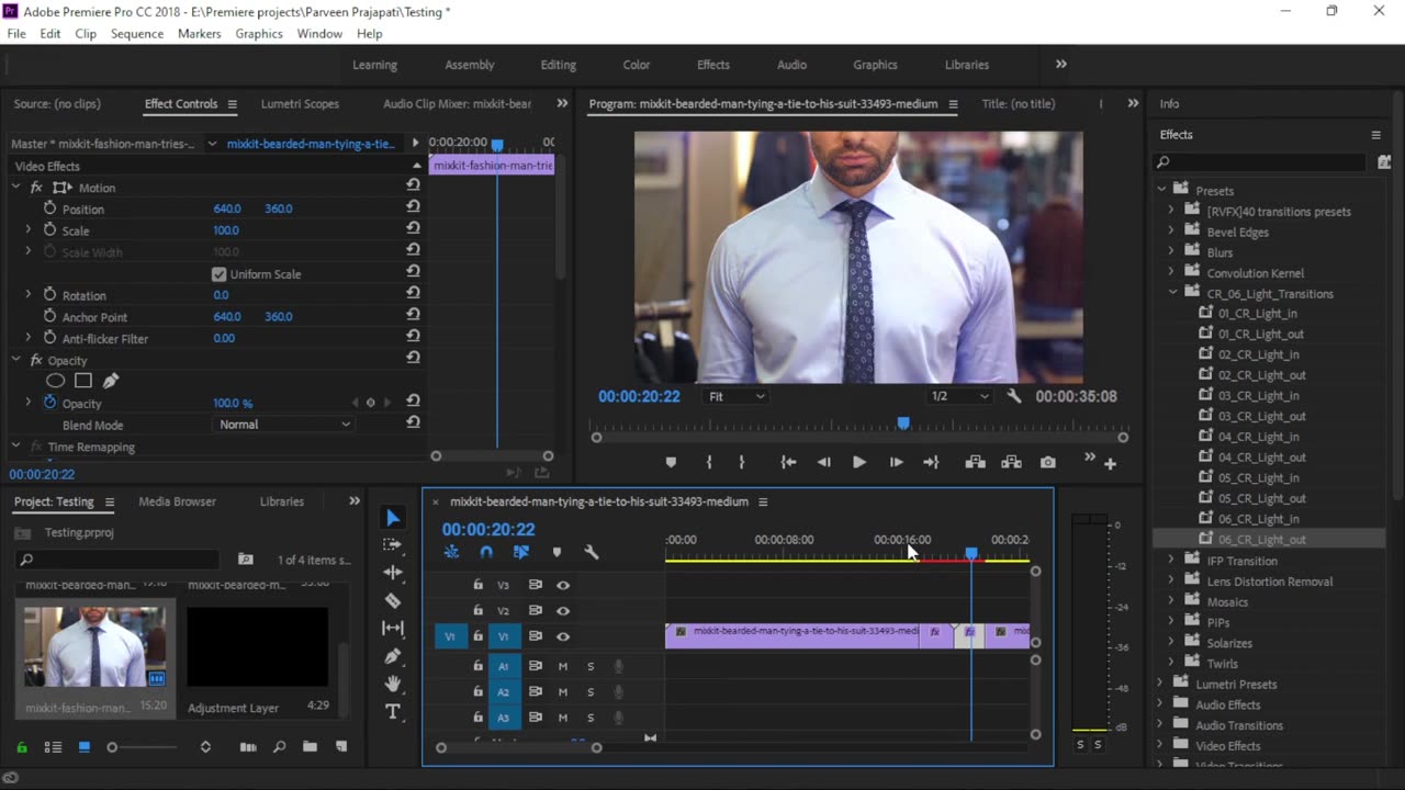 Adobe Premiere Pro 06 Light Transition Pack Free Download