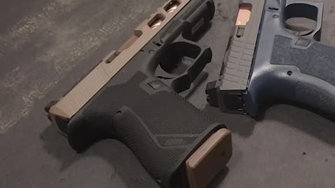 New Grit Grips frame for Psa dagger slides. (Glock 19 clones)