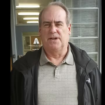 Bill Robinson 5-15-2023 Offering brief remarks just prior to the start of the Asheville City Schools Board of Education meeting