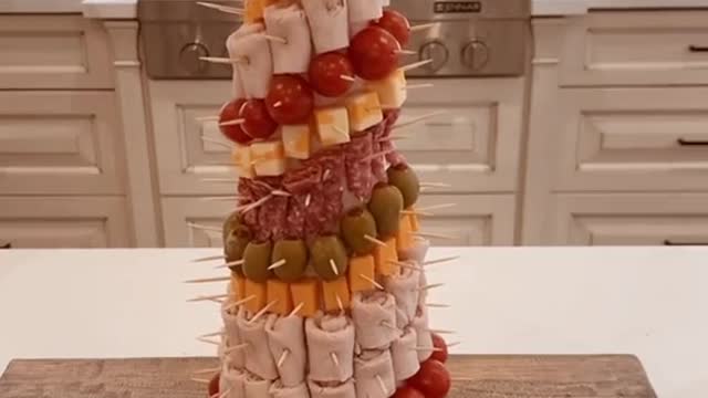 Christmas charcuterie tree