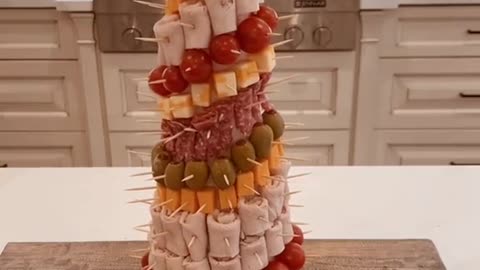 Christmas charcuterie tree