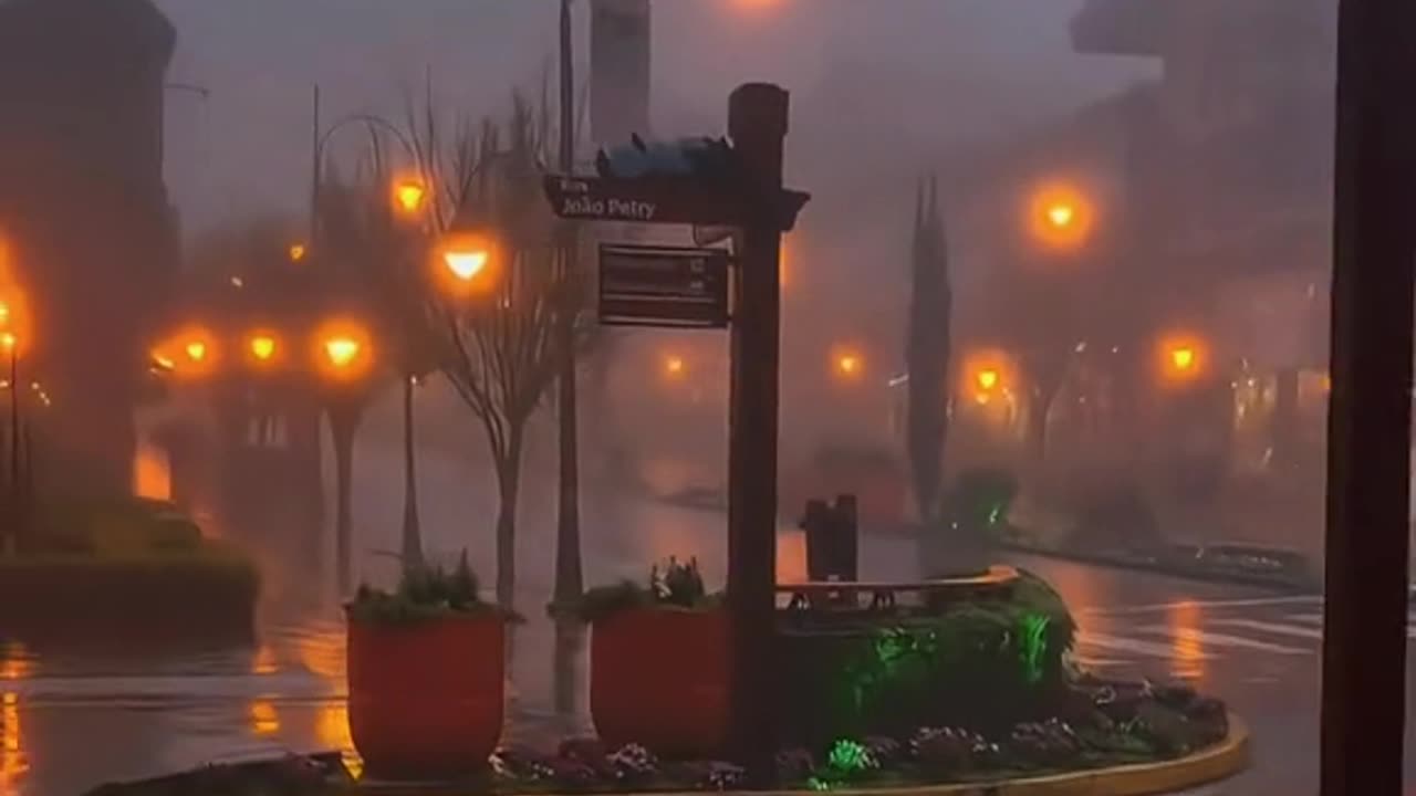 Amazing Rainy Nigt Street view