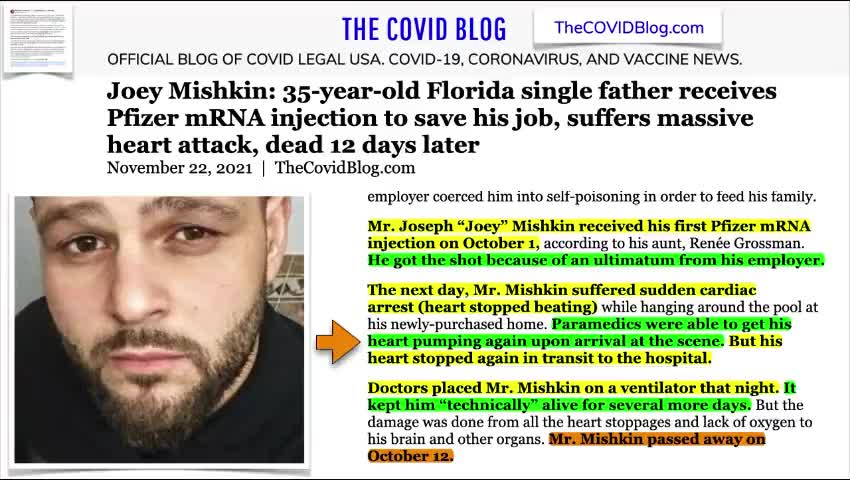 35-YEAR-OLD SINGLE FATHER DIES 12 DAYS AFTER COVID VACCINE
