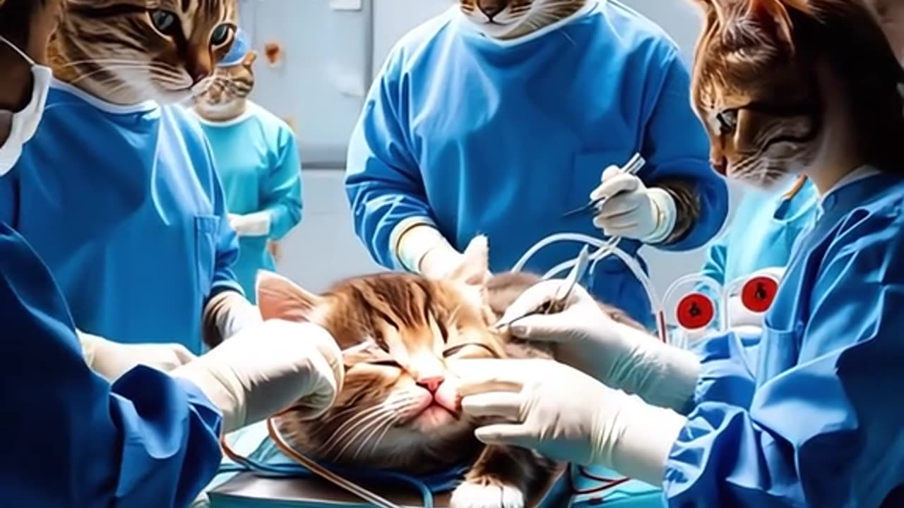 The story of the recovery of a sick cat