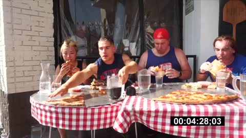 GIANT 100 PIZZA CHALLENGE W RANDY SANTEL