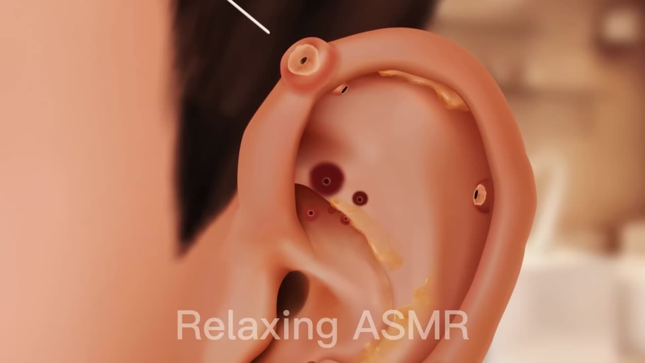 ASMR Remove runny nose and The best Treatment piercing hole is swollen for boys