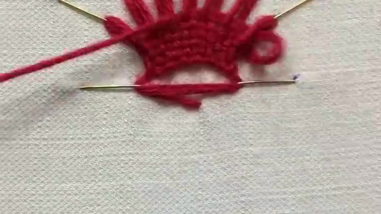 3D embroidery inspiration - Amazing technique - Very easy needle weaving 3d flower tutorial