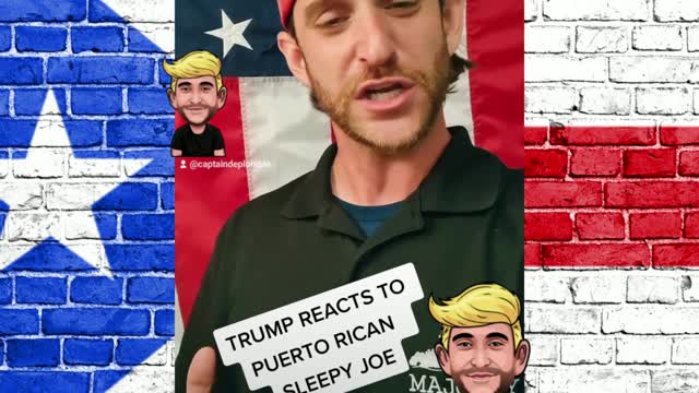 Trump's reaction to Sleepy Joe's Puerto Rico comments!