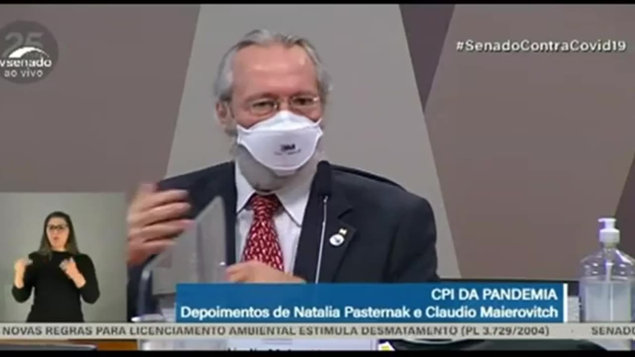 A FALSA pandemia - Fala inicial de Claudio Maierovitch na CPI Covid