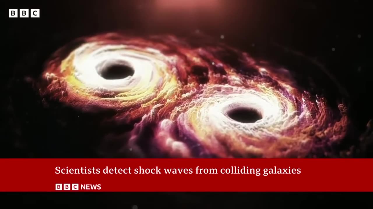 Scientists pick up shock waves from colliding galaxies - BBC News