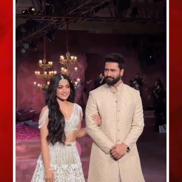 ర్యాంప్‌వాక్‌లో తళుక్కుమన్న రష్మిక-విక్కీ #short #rashmikamandanna #vickykaushal #rampwalk