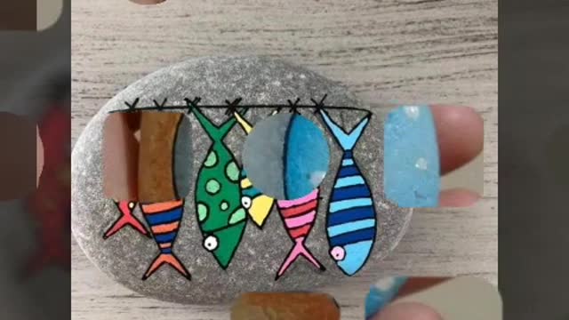 unique and latest pebble painting ideas handmade stone craft