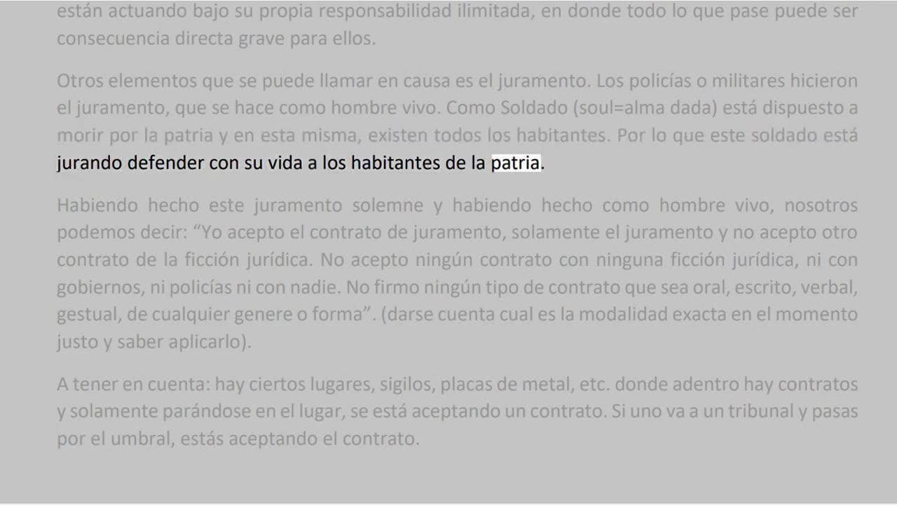 OPPT Ley Natural Como proceder ante un policia o juez.