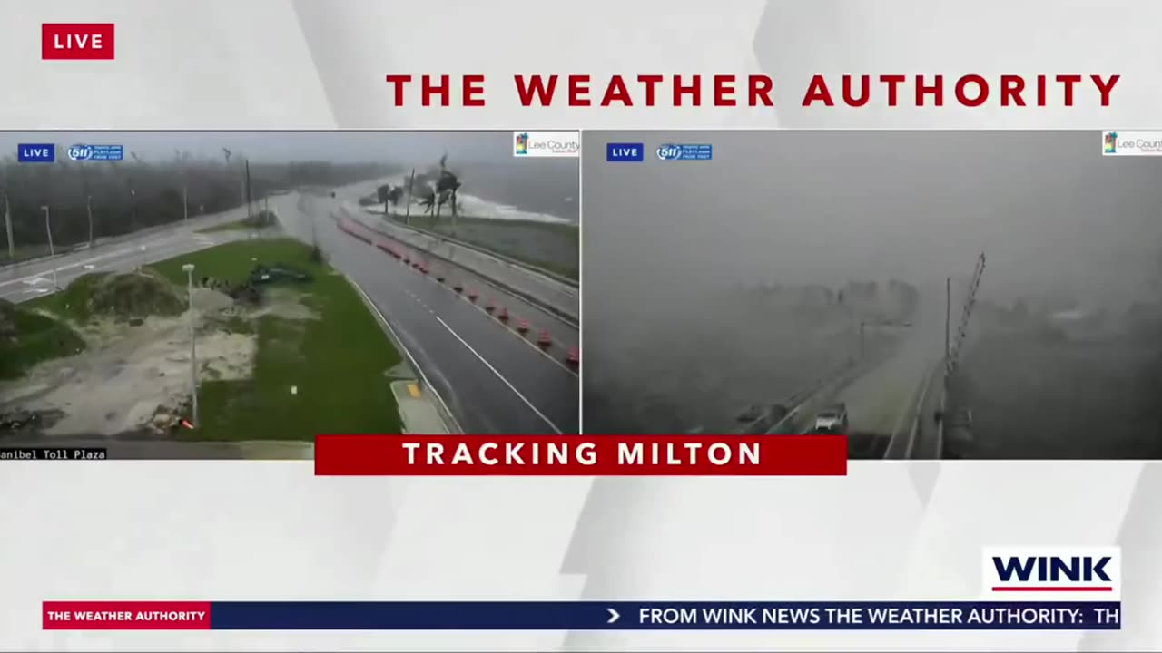 Tornado on the ground in Matlacha, Florida