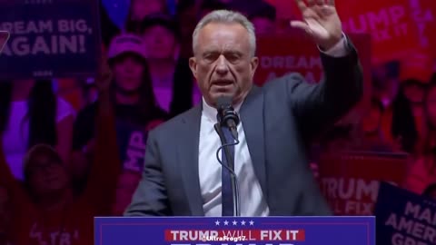 ROBERT KENNEDY JUNIOR AT TRUMP RALLY