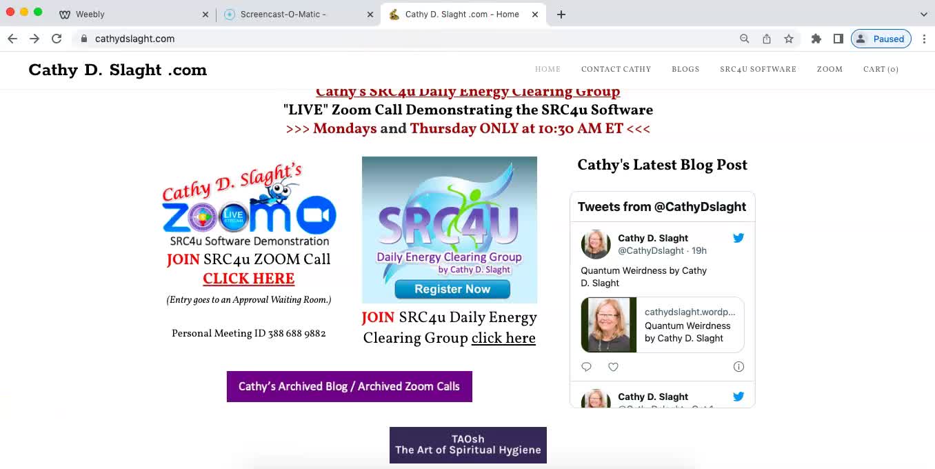 SRC4u Software Demonstration Oct 14, 2022 by Cathy D. Slaght