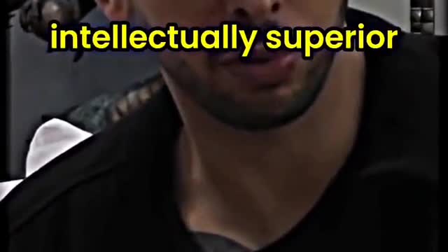 More Tate disrespect on women where he says Men are also emotionally superior to women.