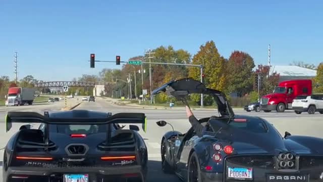 Hey buddy, your gas cap is open! #besties #hypercars #senna #huayra