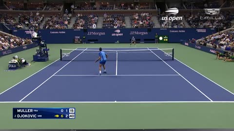 Alexandre Muller vs. Novak Djokovic Highlights _ 2023 US Open Round 1