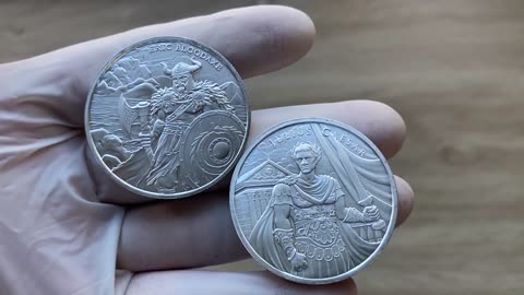 Julius Caesar Legendary Warriors Series 2023 1oz Silver Round