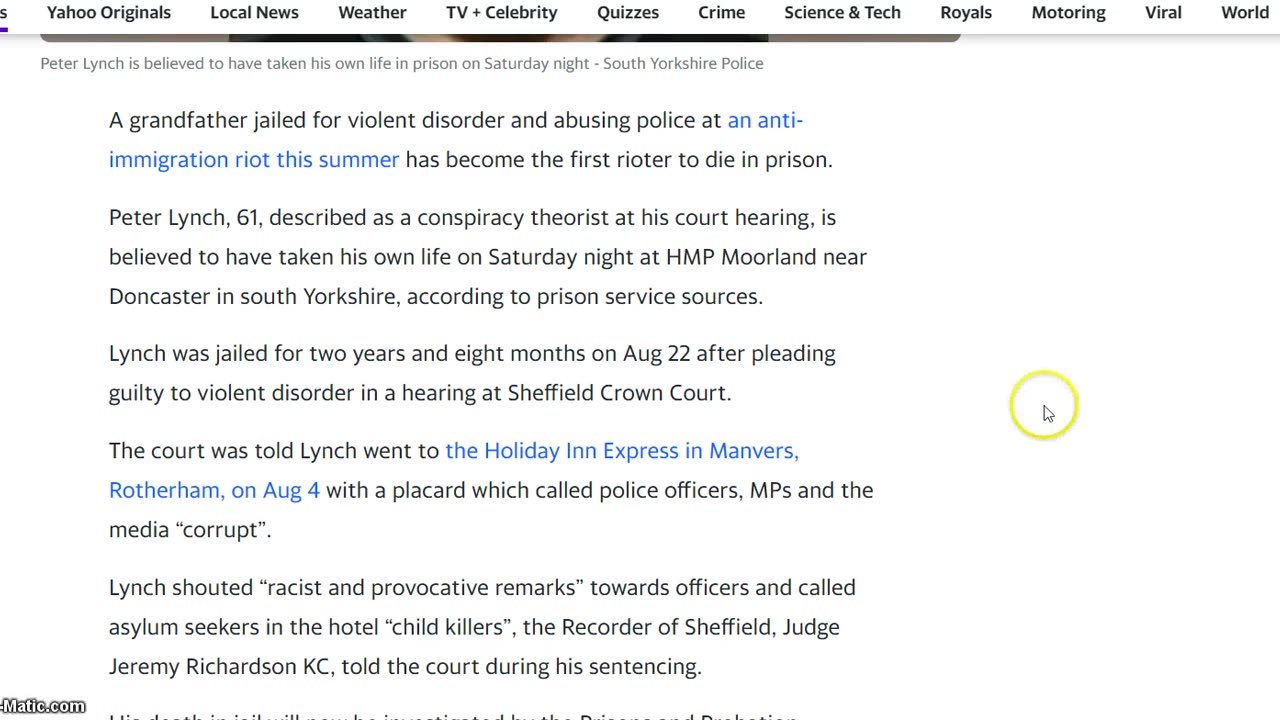 Conspiracy Theorist Commits suicide in Prison