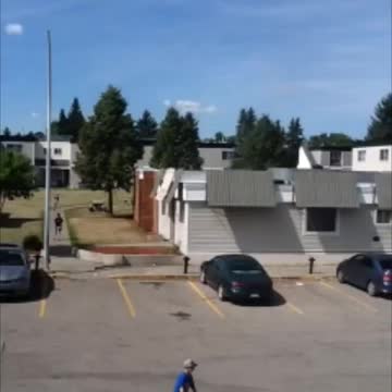 Playing scooters in car parking