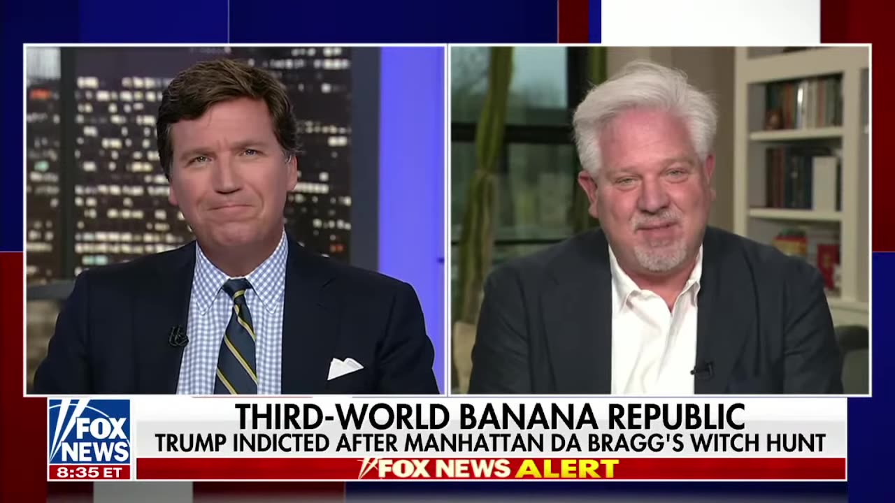 Glenn Beck Predicts the Future of Jewmerica Banana Republic on Tucker Carlson 3/30/2023