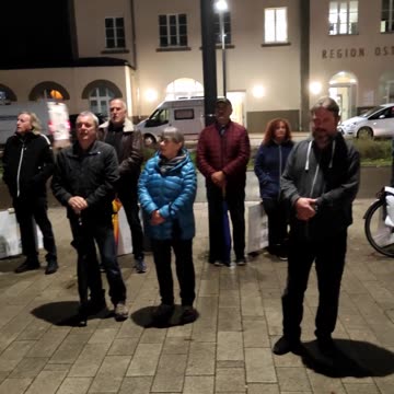 Nationalhymne - Mahnwache Nr. 244 in Schwäbisch Gmünd am 22.10.2024