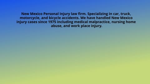 Albuquerque Personal Injury Lawyer
