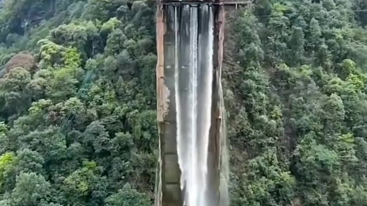 amazing high,world's largest elevator viewing waterfall 🌊 💦💯🔥