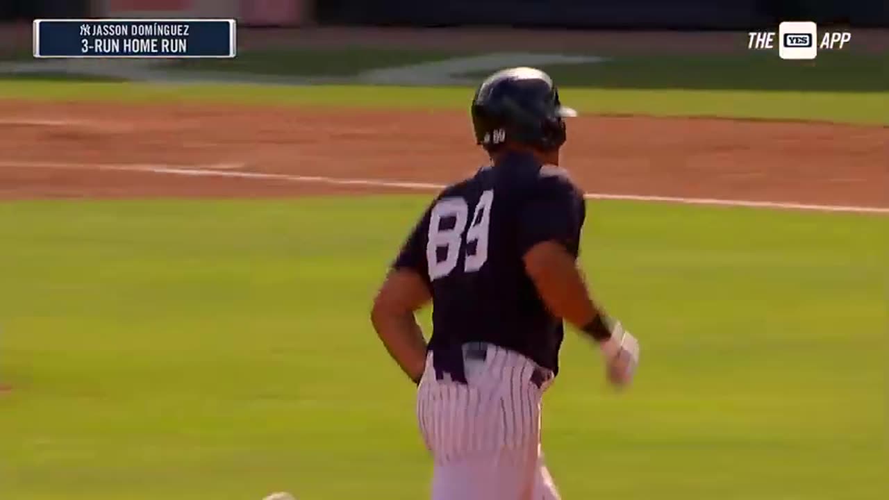 Jasson Dominguez OBLITERATED another baseball_ His THIRD home run of Spring Training_ 🏈🔥❤️