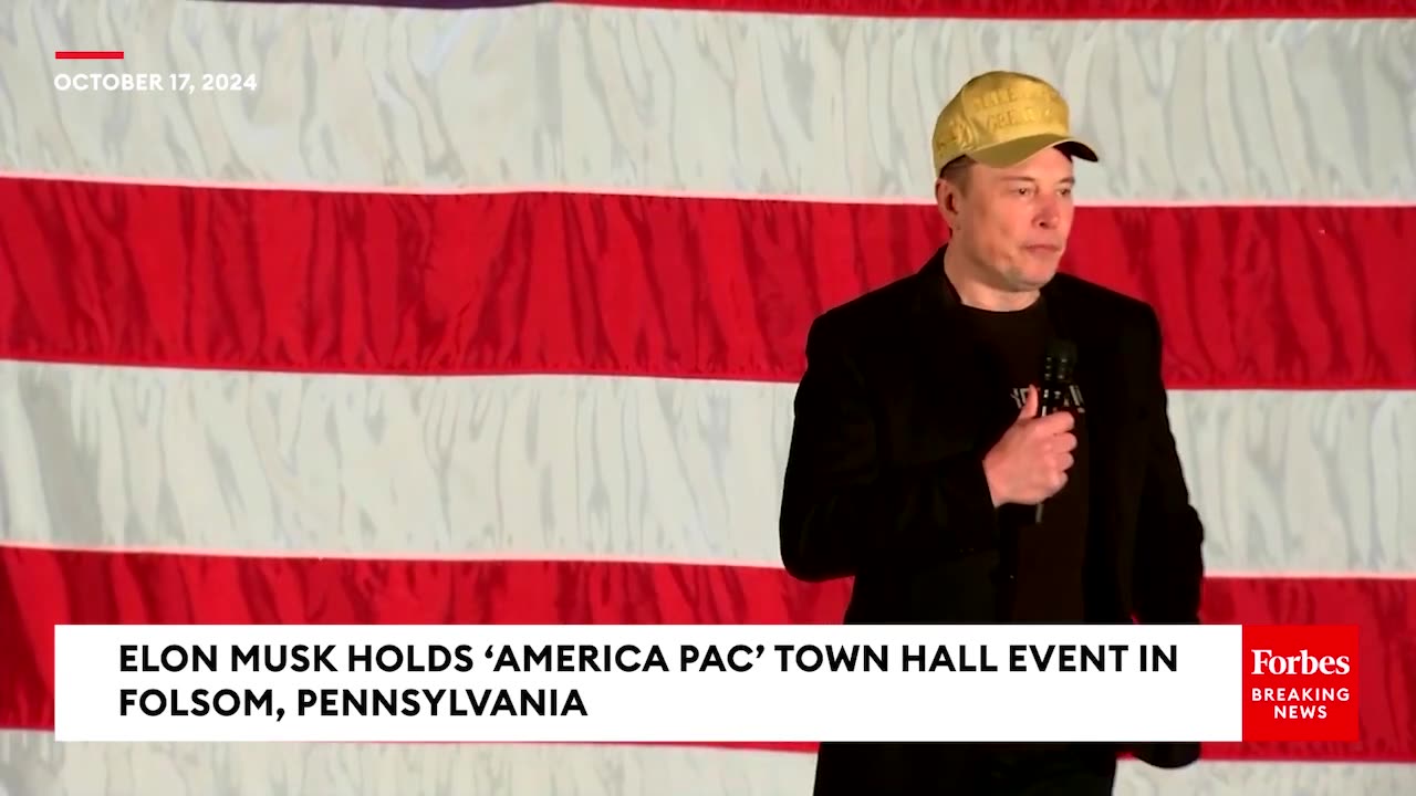 Elon Musk campaigning for President Trump - Pennsylvania