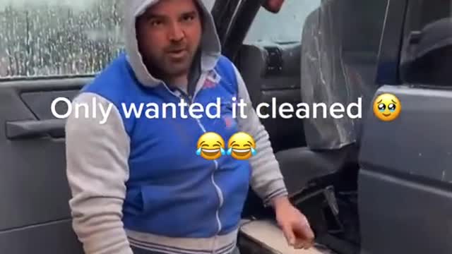 Guy Cleaning my Car Used a Pressure Washer on the Inside