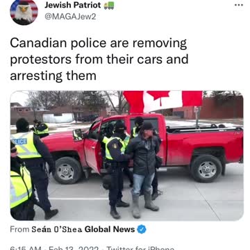 NATZI Candaian Police ARRESTING Protestors