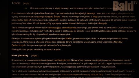 PROJEKT BLUE BEAM UFO NAD AMERYKĄ CO MUSISZ WIEDZIEĆ [BaldTV] 🇵🇱