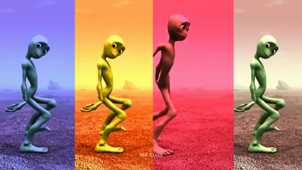 Alien dance VS Funny alien VS Dame tu cosita VS Funny alien dance VS Green alien dance VS ...