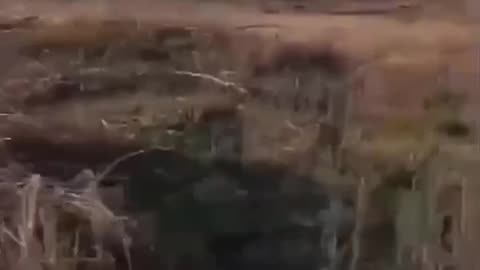 Russian Soldier Films a Ukrainian Drone Strike