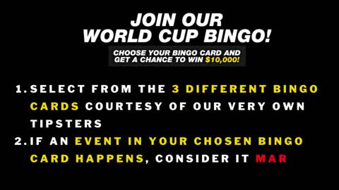 Join TipsPortal’s World Cup Bingo!
